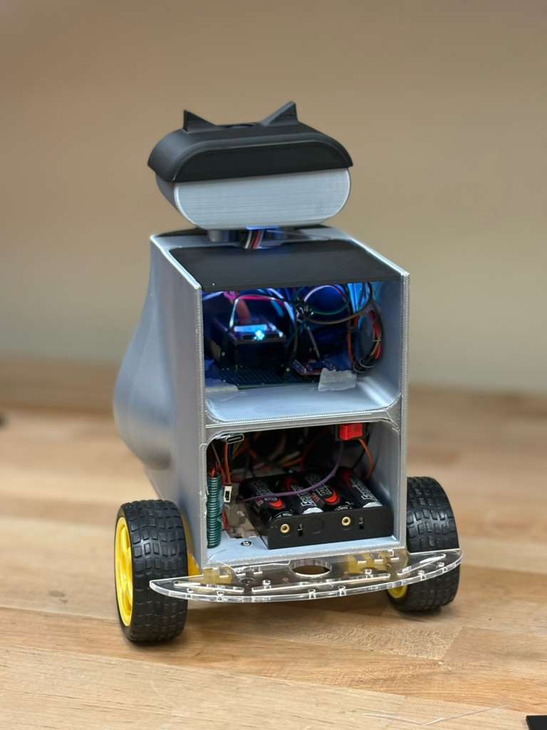 Open chassis showing internal electronics
